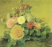 Georg Friedrich Kersting Blumenstillleben oil